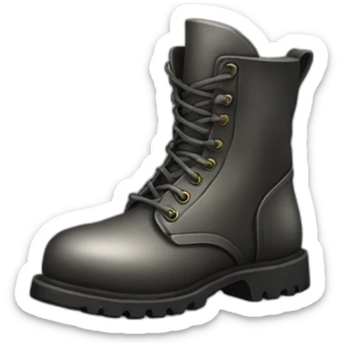 metal bootstrap boots sticker