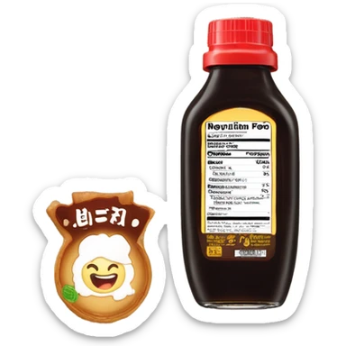 A bottle of teriyaki sauce  sticker
