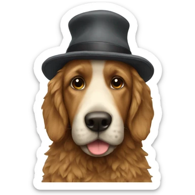 Doodle with hat sticker