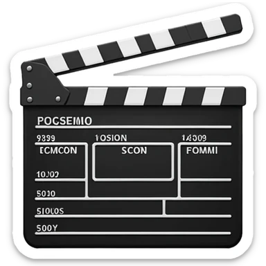 create a film clapper board sticker