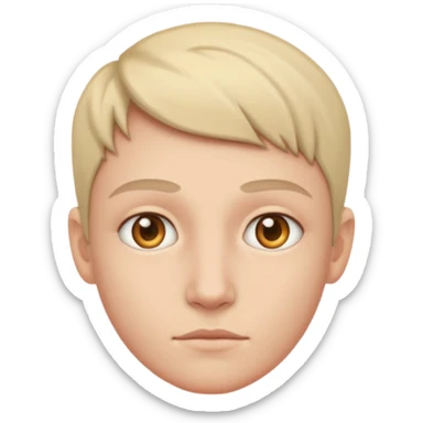 une personne de face avec des detaildans un rond  sticker