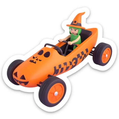 halloween race sticker