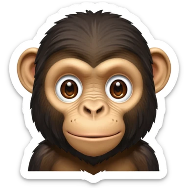 Chimpanzee sticker