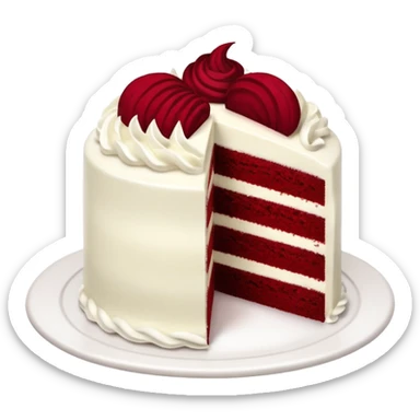 Red velvet cake sticker