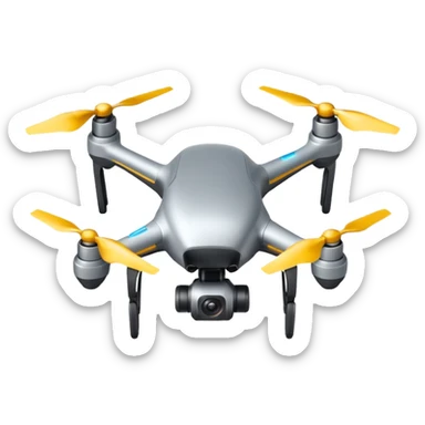 A flying drone  sticker