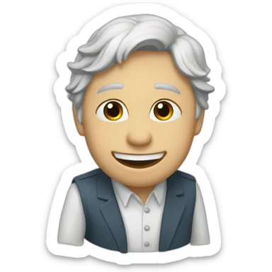 Un cœur joyeux sticker