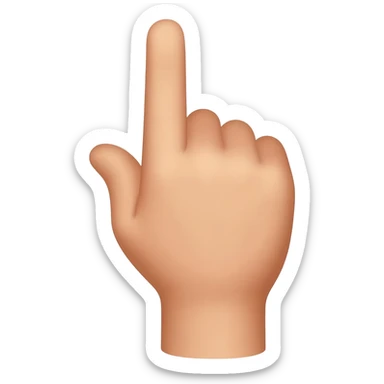 a finger in the nose sticker