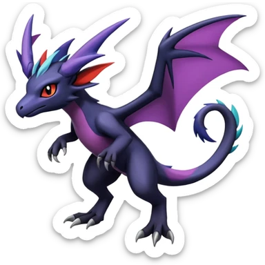 Salandit-Absol-Noibat-Noivern-Hybrid (Full body) sticker