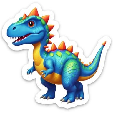 Dinosaurs with Rockets sticker