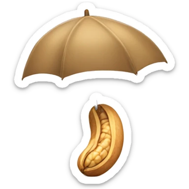 Peanut avec un parapluie sticker