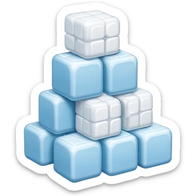 Sugar cubes sticker