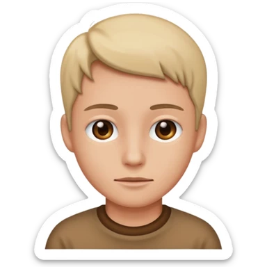 Sous format ios crée moi des smylets représentant une personne seule  sticker