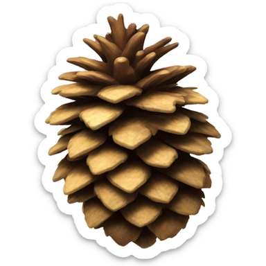 Pinecone explosing like a grenade  sticker