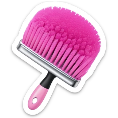 a face brush pink sticker