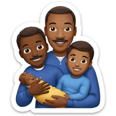 Eddie Murphy holding his Son sticker