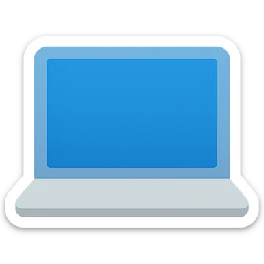 technology icon, modern flat color style, simple and clean sticker