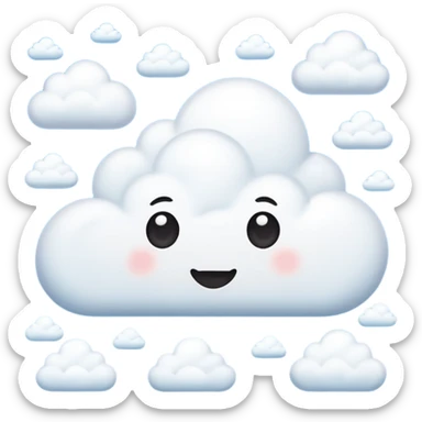 clouds covering the sky sticker