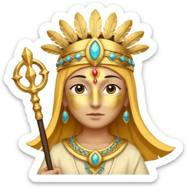 the Egyptian god Ra sticker