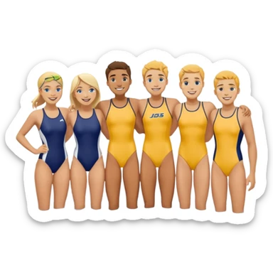 university for college swimmers sticker