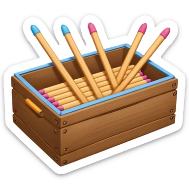 match sticks  box sticker