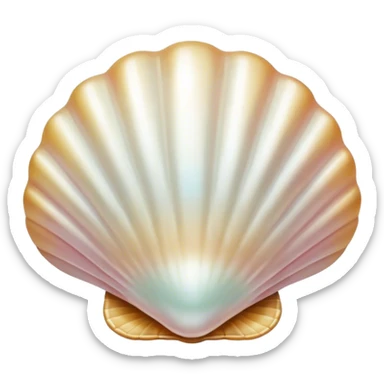 Pearl shell sticker
