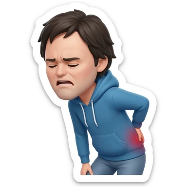 Back pain sticker