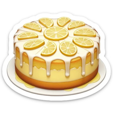 Lemon drizzle sticker