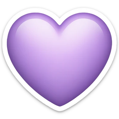 Light purple heart sticker