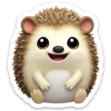 Squishamallows Hedgehog looking suprised sticker