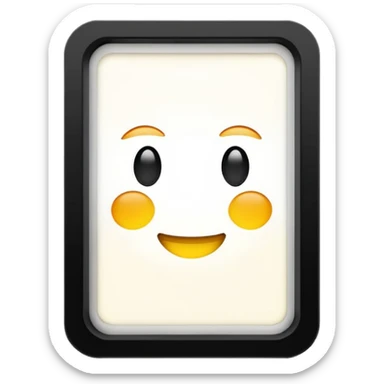 led light panel no emoji no face sticker
