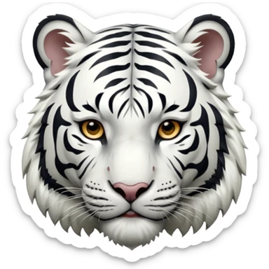White tiger sticker