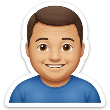 Make me a nice super cool and very huge man who knows all the things about everyone that has down syndrome  sticker