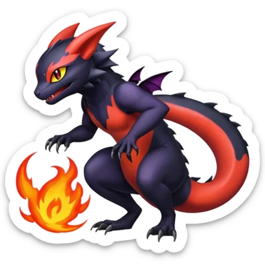 Shiny Epic Badass Noibat-Salandit-Litten-Hybrid sticker