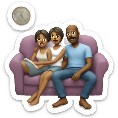 parents relaxing sticker