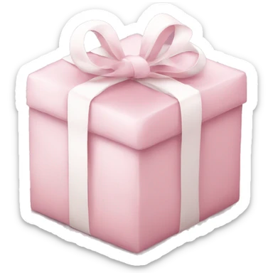 Light pink Christmas gifts under a white Christmas tree  sticker