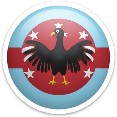 the flag of the country Turkey but the color is light blue sticker