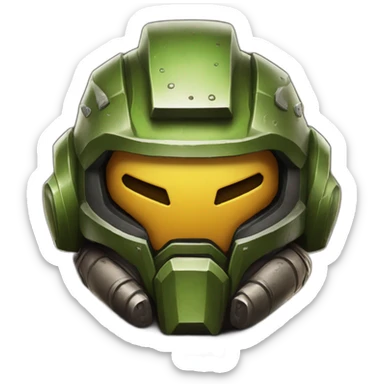 Doom slayer with bier sticker