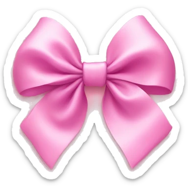 Pink bow sticker
