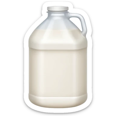 Gallon of milk sticker