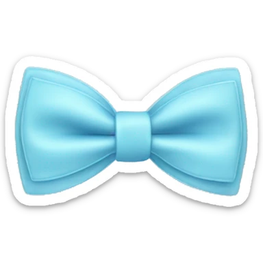 Pastel blue bow tie sticker