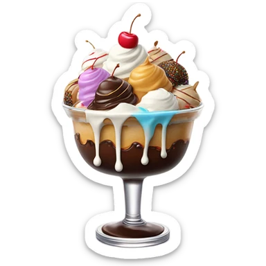 Ice Cream Sundae sticker