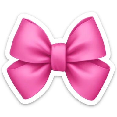 pink bow sticker