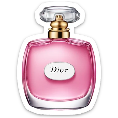 pink dior perfume  sticker