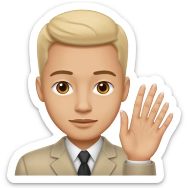 fingernails man sticker