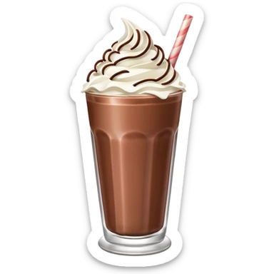 then make it into similiar milkshake chocolate sticker
