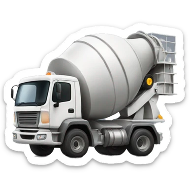 concrete mixer sticker