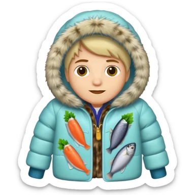 salad herring under a fur coat sticker
