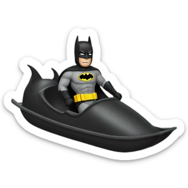 Batman qui fait du toboggan sticker