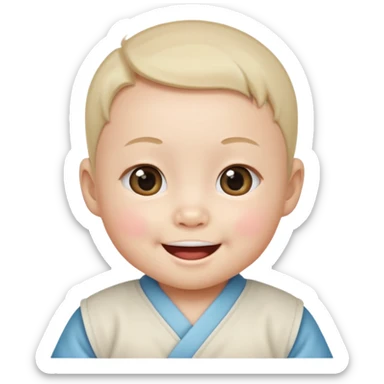 korean baby sticker
