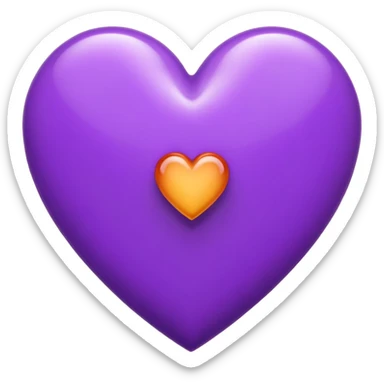 The Letter “i” inside a Purple Heart sticker